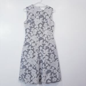 BOSS Hugo Boss Hellery Dress A-Line Textured Pleated Sleeveless